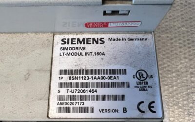 SIEMENS 6SN1123-1AAOO-OEA1 SIMODRIVE 611